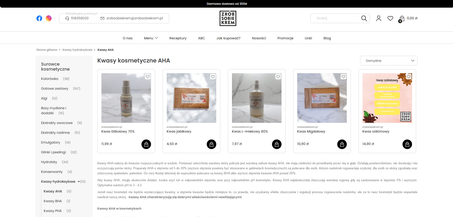 Domowy peeling - czy kwasy AHA są bezpieczne?