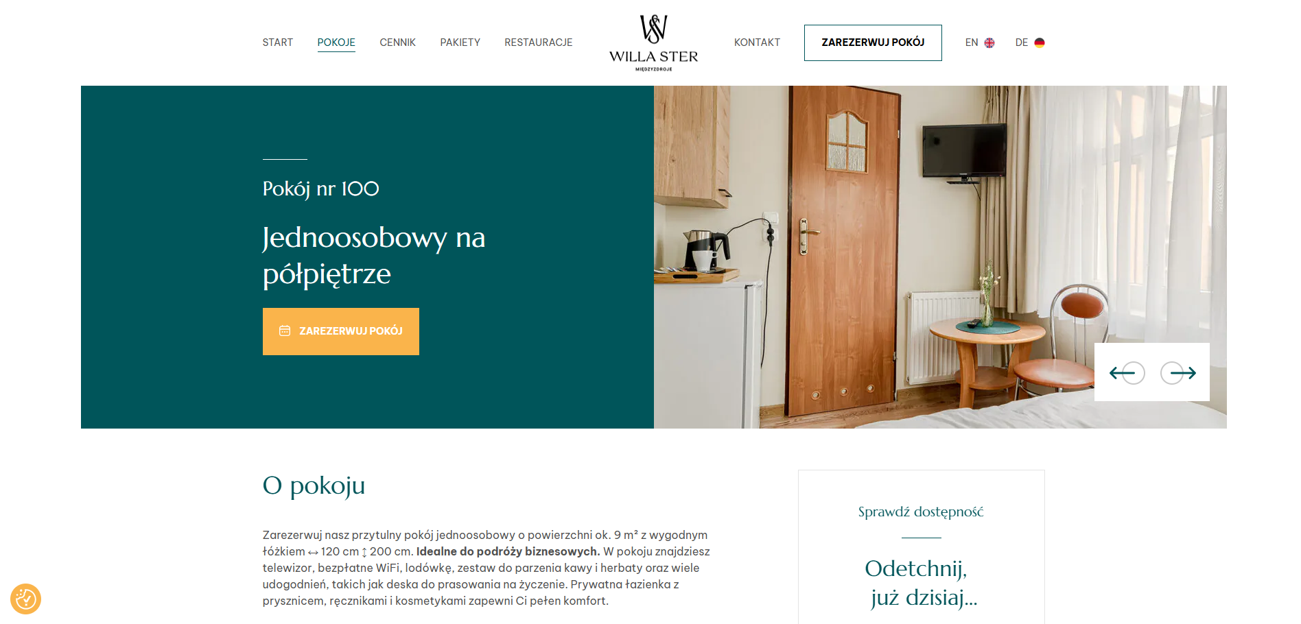 Pokój jednoosobowy w Międzyzdrojach - doskonała opcja dla osób podróżujących samodzielnie