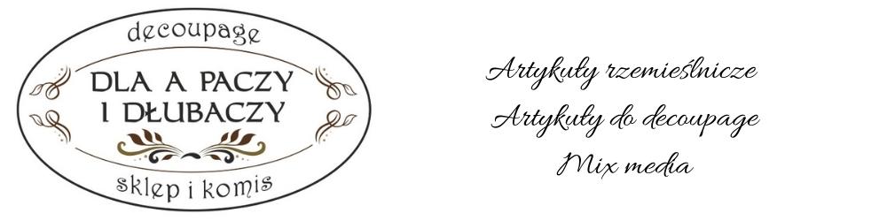 Logo Firmy Artykuły artystyczne - Dla A Paczy i Dłubaczy